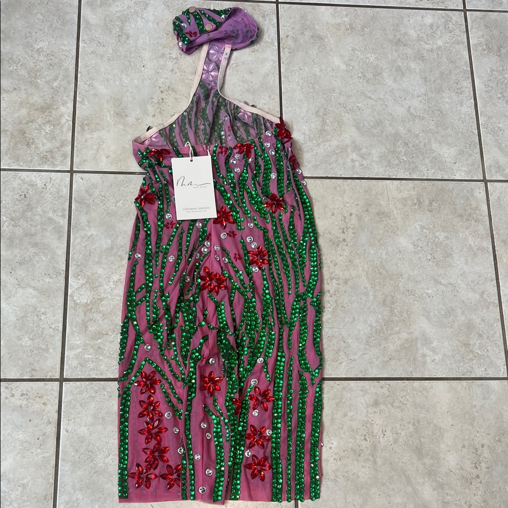 Mew Mews Purple with Green Red White Sparkling Jewels Size Small New with Tag - Picture 7 of 12